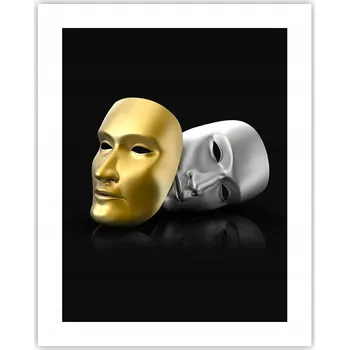Obraz Obraz plakát na zeď bez rámu 40x50 maska foto plakáty do obýváku ložnice
