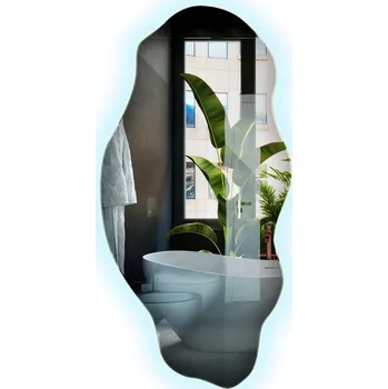 Zrcadlo Podsvícené Zrcadlo Studené LED Organické Nepravidelné do Koupelny Obývacího Pokoje