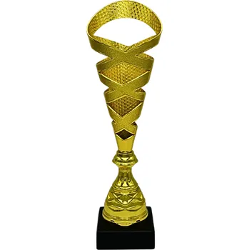 Sportovní pohár Standart NJS0015A Výška poháru: 37 cm, Barva: Zlatá