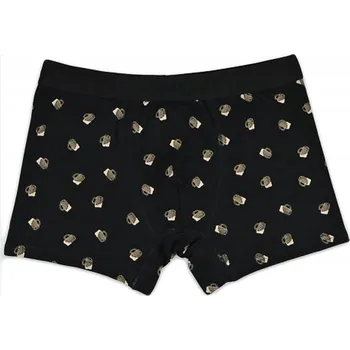 Boxerky Pánské boxerky BB-006 černé PIWA bavlna L