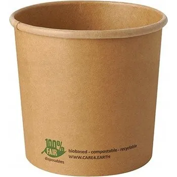 Jednorázové nádobí Eko hrnek na kraftovou polévku ⌀ 115 mm 760 ml 25 ks