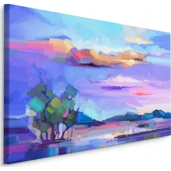 Obraz Obraz abstrakce krajina strom do obýváku 90x60