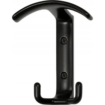 Věšák HÁČEK NA OBLEČENÍ VĚŠÁK NA OBLEČENÍ ČERNÝ NÁSTĚNNÝ NÁBYTEK LOFT