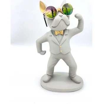 Stojan na víno STOJAN NA SKLENIČKY BULDOG BÉŽOVÝ NA VÍNO A ALKOHOL