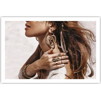 Obraz Obraz plakát do obýváku ložnice 91x61 žena foto na zeď bez rámu