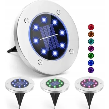 Venkovní osvětlení SOLÁRNÍ NÁJEZDOVÁ SVÍTILNA ZAHRADNÍ RGB SVĚTLA ZAHRADNÍ BAREVNÁ