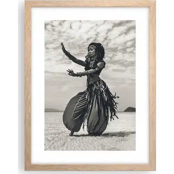 Obraz Obraz plakát v rámu světlý dub do obýváku 30x40 tanečnice plakáty na zeď