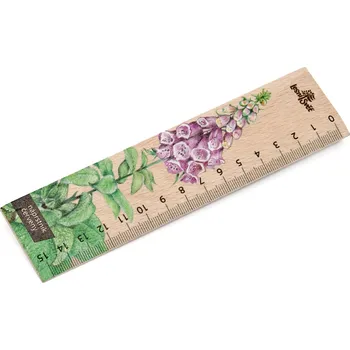 pravítka Lesní svět Dřevěné pravítko 15 cm - Náprstník