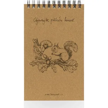 Blok Lesní svět Eko blok z recy papíru S - Veverky