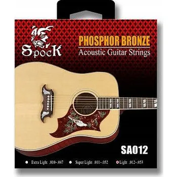 Struna pro kytaru a smyčcový nástroj Struny pro akustickou kytaru Spock SA012