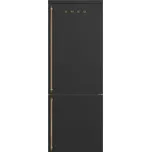 SMEG FA8005RAO5 Kombi. chladnička, mrazák dole, ř. Cortina, 196x70, kap.481l, pravá, antracitová