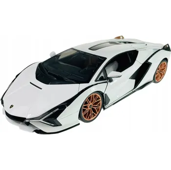 autíčko Bburago Lamborghini Sian Fkp 37 1:18 Kovový model Bílá