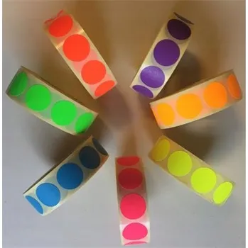 Speciální papír Etikety, růžová, kruhové, průměr 20 mm, 1000 etiket/ role