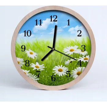Hodiny Stylové nástěnné hodiny do loftu Louka Krajina 20 cm