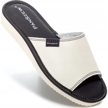 Dámské pantofle PanSzew KLASICKÉ dámské kožené Pantofle – pohodlné pantofle POLSKÉ výroby, velikosti 36-41