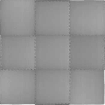 HUMBI PUZZLE PODLOŽKA VODĚODOLNÁ DO BAZÉNU 9 DÍLŮ TMAVĚ ŠEDÁ 180 X 180 CM