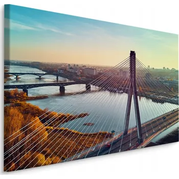 Obraz Obraz Varšava most řeka příroda do jídelny 70x50