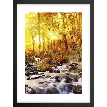 Obraz Obraz plakát v černém rámu do obýváku 30x40 krajina plakáty na zeď