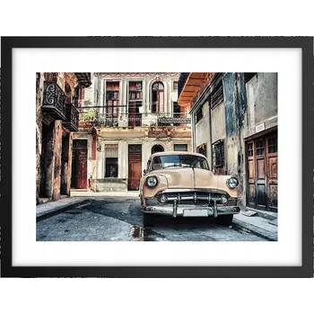 Obraz Obraz plakát v černém rámu do obýváku 40x30 auto foto na zeď