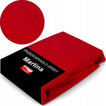 Prostěradlo Prostěradlo 180x200 s Gumou Jersey Polské Měkké Odolné Barva ČERVENÁ