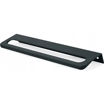 Nábytková úchytka hranová ČERNÁ 160/180mm lehká odolná pro skříňky UA08