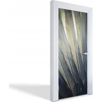 Fototapeta Dekorativní samolepka na dveře, skříň nebo nábytek - Peří zblízka, 85x205 cm