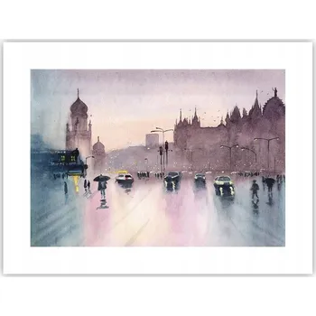 Obraz Obraz plakát do obýváku ložnice 40x30 město foto na zeď bez rámu