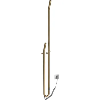 Sušák na prádlo Sapho DUOPASSO elektrický sušák ručníků s časovačem, 122x1700mm, 45 W, zlato mat