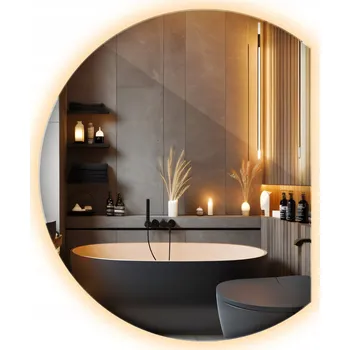 Zrcadlo Zrcadlo Prismalumino nástěnné kulaté 740 x 900 mm