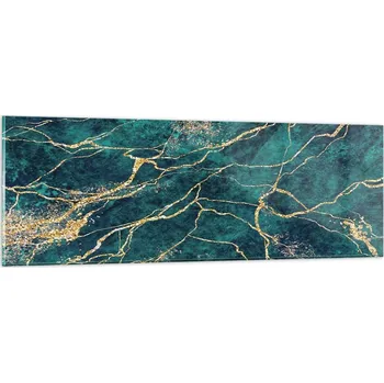 Obraz Obraz na skle do obýváku ložnice 90x30 abstrakce obrazy na zeď sklo