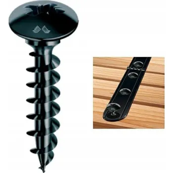 Vrut Černé vruty DO DŘEVA MUSTAD drážka PZ 5x30mm 100 kusů