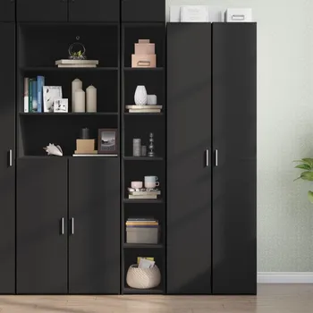 vidaXL Skříň highboard černá 30 x 41 x 185 cm kompozitní dřevo