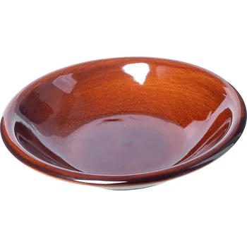 Talíř KADAX HLUBOKÝ TALÍŘ KAMENINA 23cm HNĚDÝ