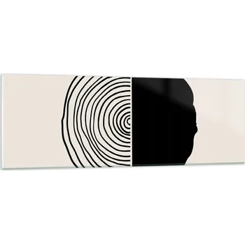 Obraz Obraz na skle do obýváku ložnice 90x30 kruh foto obrazy na zeď sklo
