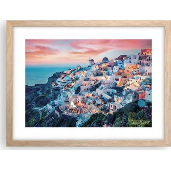 Obraz Obraz plakát v rámu světlý dub do obýváku 40x30 krajina foto na zeď