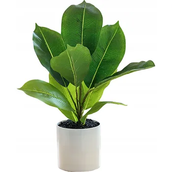 umělá květina UMĚLÁ Rostlina V KVĚTINÁČI REALISTICKÁ 34cm Fíkus FIGOVNÍK DEKORACE