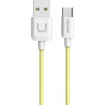 Datový kabel Kabel Usams USB - USB typ C 1 m žlutý
