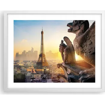Obraz Obraz plakát na zeď v bílém rámu 50x40 město foto plakáty do obýváku