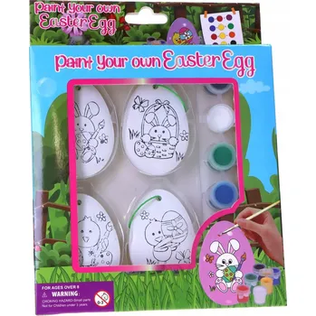 Velikonoční dekorace KERAMICKÉ VOSKOVKY S BARVAMI NA MALOVÁNÍ