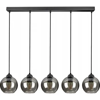 Závěsné svítidlo Luxolar černé matné 5-bodové E27 sklo moderní