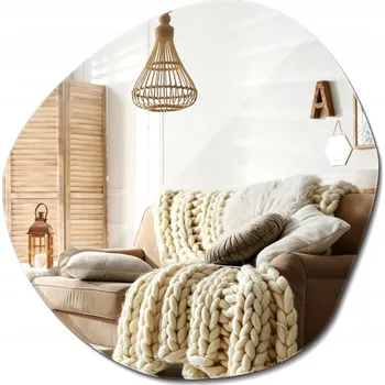 Zrcadlo Závěsné Asymetrické Zrcadlo na Make-up Tvar Skvrna Glamour