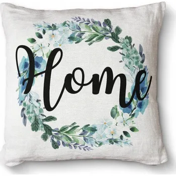 Dekorativní polštářek Antialergický dekorační polštář s potiskem 40x40 - Květiny do domu