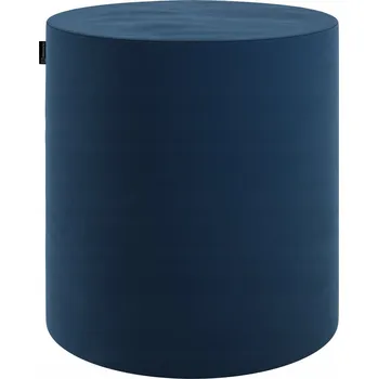 Taburet Dekoria Puf Barrel, granátová barva, sametový velur