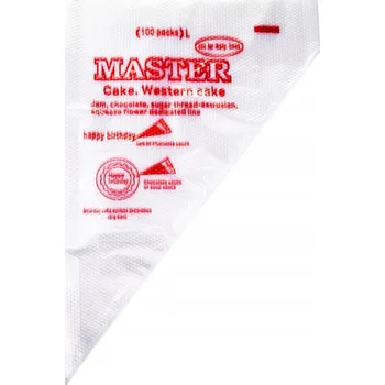 Cukrářské sáčky na zdobení, sada sáčků 35 cm L, 100 kusů
