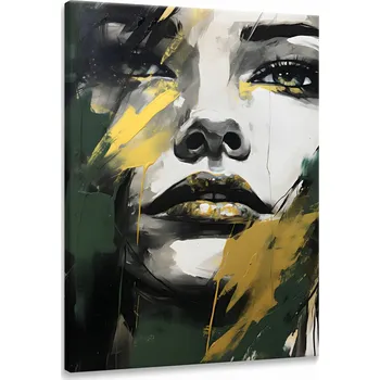 Obraz Obraz Canvas Abstrakce Ženský PORTÉT Styl Glamour Barva 40x50