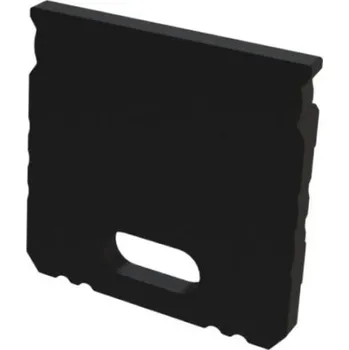 IP kamera Záslepka pro hluboký hliníkový profil povrchový černá s otvorem