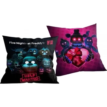 Polštář Polštář Five Nights at Freddy's 40x40 – oboustranný s postavičkami FNaF