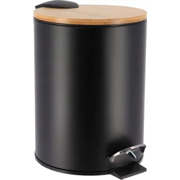 Odpadkový koš Loft Černý Odpadkový koš Bambus 2,5L TICHÝ DOMEČEK
