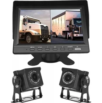 Couvací kamera Couvací Kamera + Monitor 7 PALCŮ DVR REJSTRATOR 2 KAMERY 4K 1080P FV