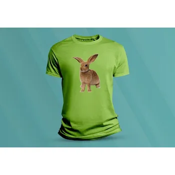 Dětská móda Dětské bavlněné tričko Zajíček. Lime velikost L